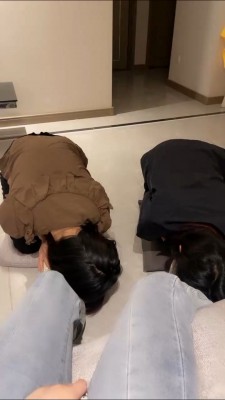 套路直播视频【橘子没熟】精彩-奴下奴/双母畜抽耳光舔脚闻鞋 bf25564 -套路艾彩视频