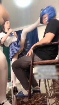 【LAPAPA】初柒带新人初八双s全jk白丝套装暴力踢头(超长版)JK学生妹暴踹