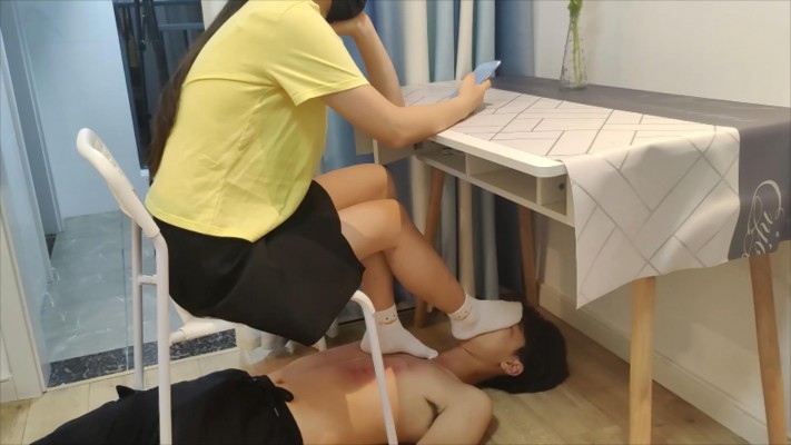 【初晨s】帆布鞋全体重踩踏奖励闻脚 YC-220731-2 -套路艾彩视频