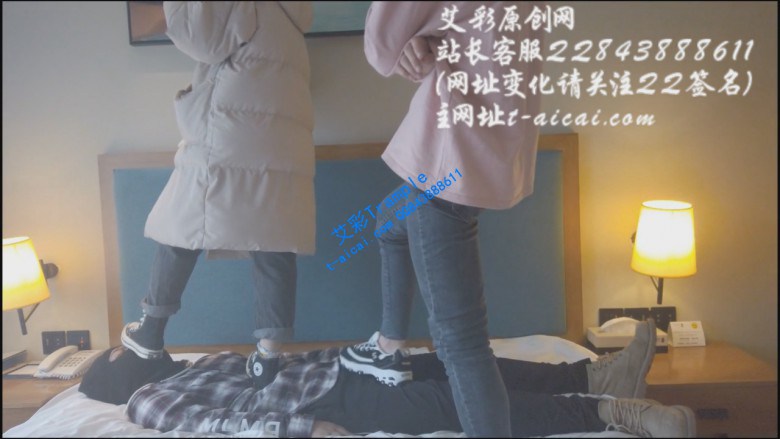 【小彤双人踩踏】和篮球姐姐在哥哥身上玩耍 YC-200109-5 -套路艾彩视频