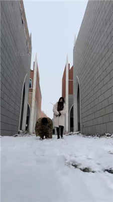 【辣姐】冰天雪地虐狗被路人偶遇-翻车
