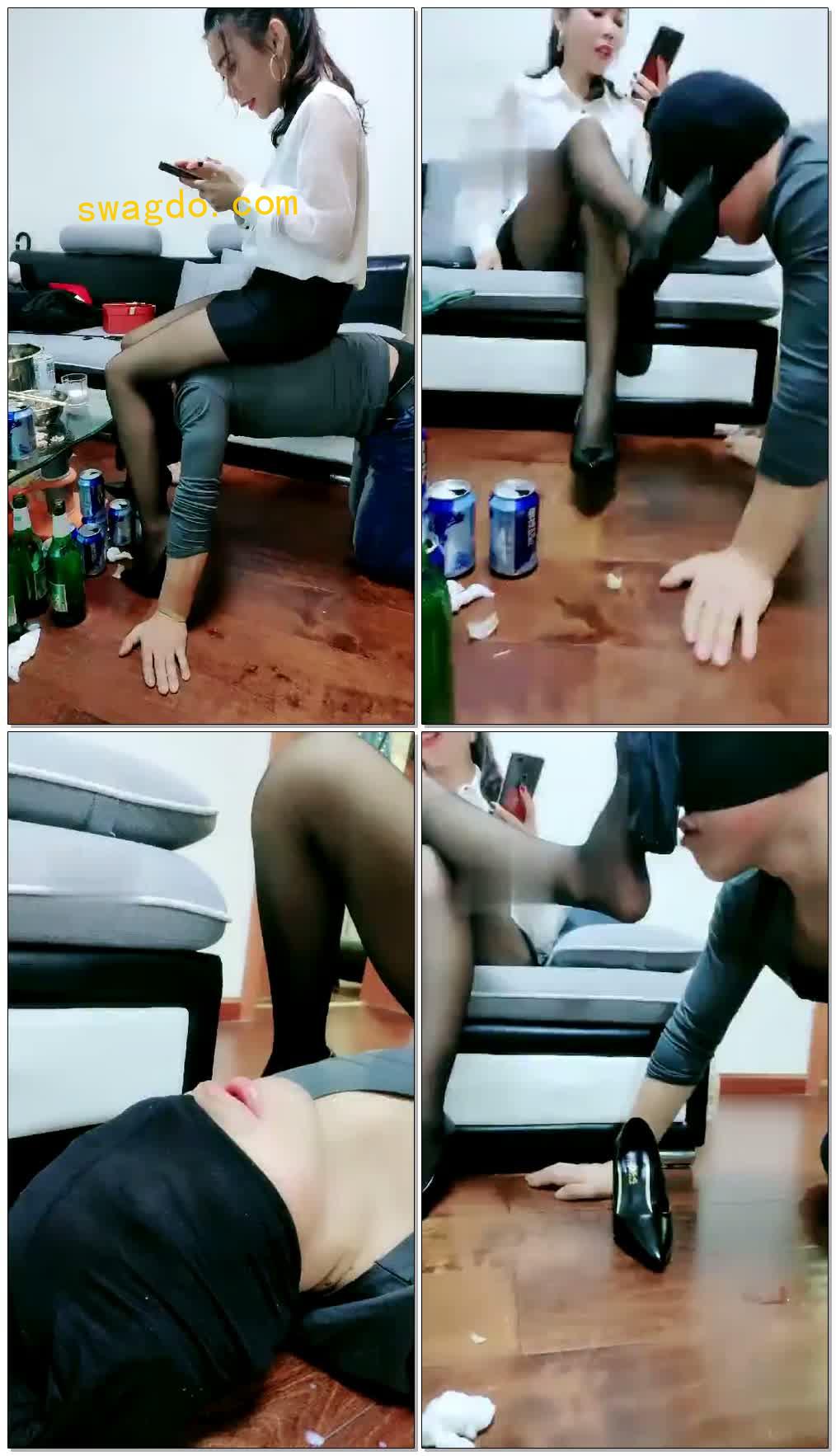 【佳汶S】人肉凳子伺候主人吃饭【39分钟】