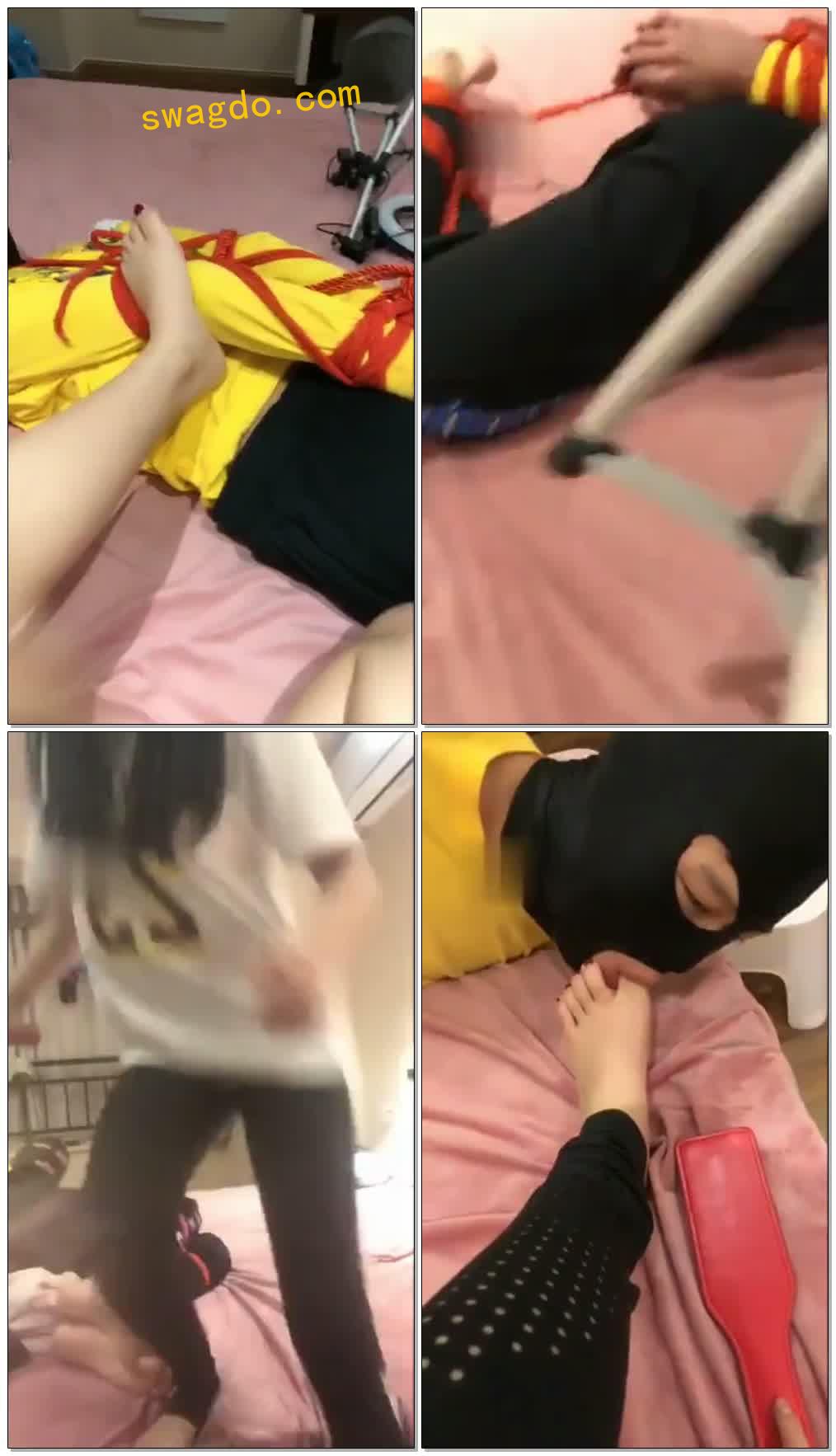 【橙子小祖宗】捆绑袜子塞嘴疯狂家暴【37分钟】