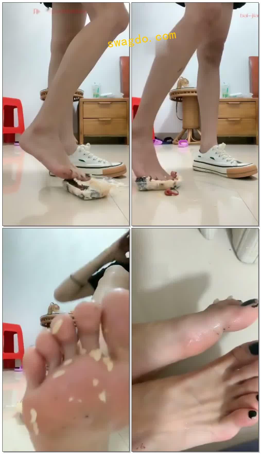 【希希bb】小白鞋踩踏寿司+裸足口水专场【24分钟】 【希希bb】小白鞋踩踏寿司+裸足口水专场【24分钟】