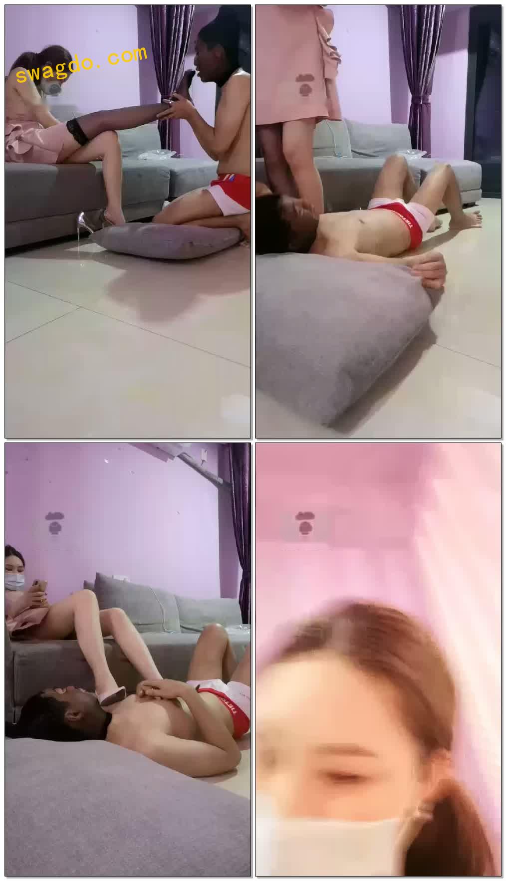 【晓晓s】恋足男的酷刑责罚！！【70分钟】