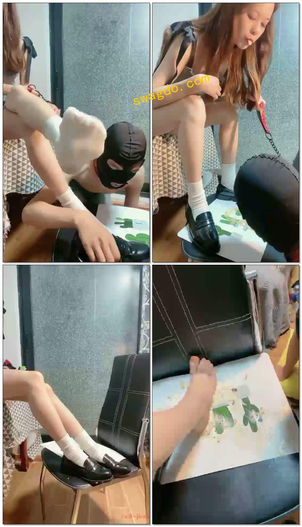 【MS-晓主】属于贱狗的鞋底踩踏物圣水大餐【60分钟】【普清】
