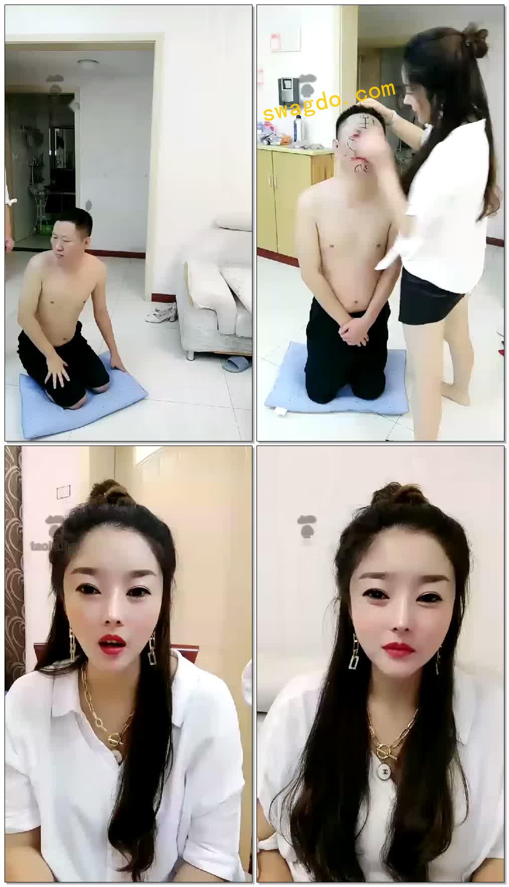 【重庆仙儿女王】暴击耳光!加踢裆超狠【155分钟】【普清】