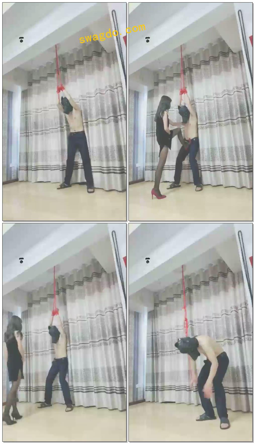 【妖妖女王】踢裆专场对付裆痒的就应该狠狠的【21分钟】【标清】