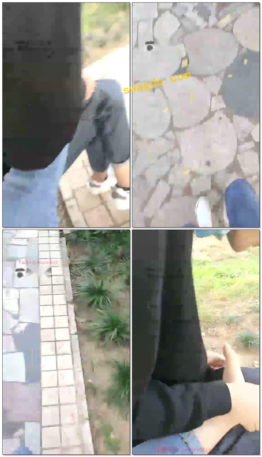【00小主S】户外品尝主人白棉袜，帆布鞋牛仔裤修长腿【43分钟】【标清】