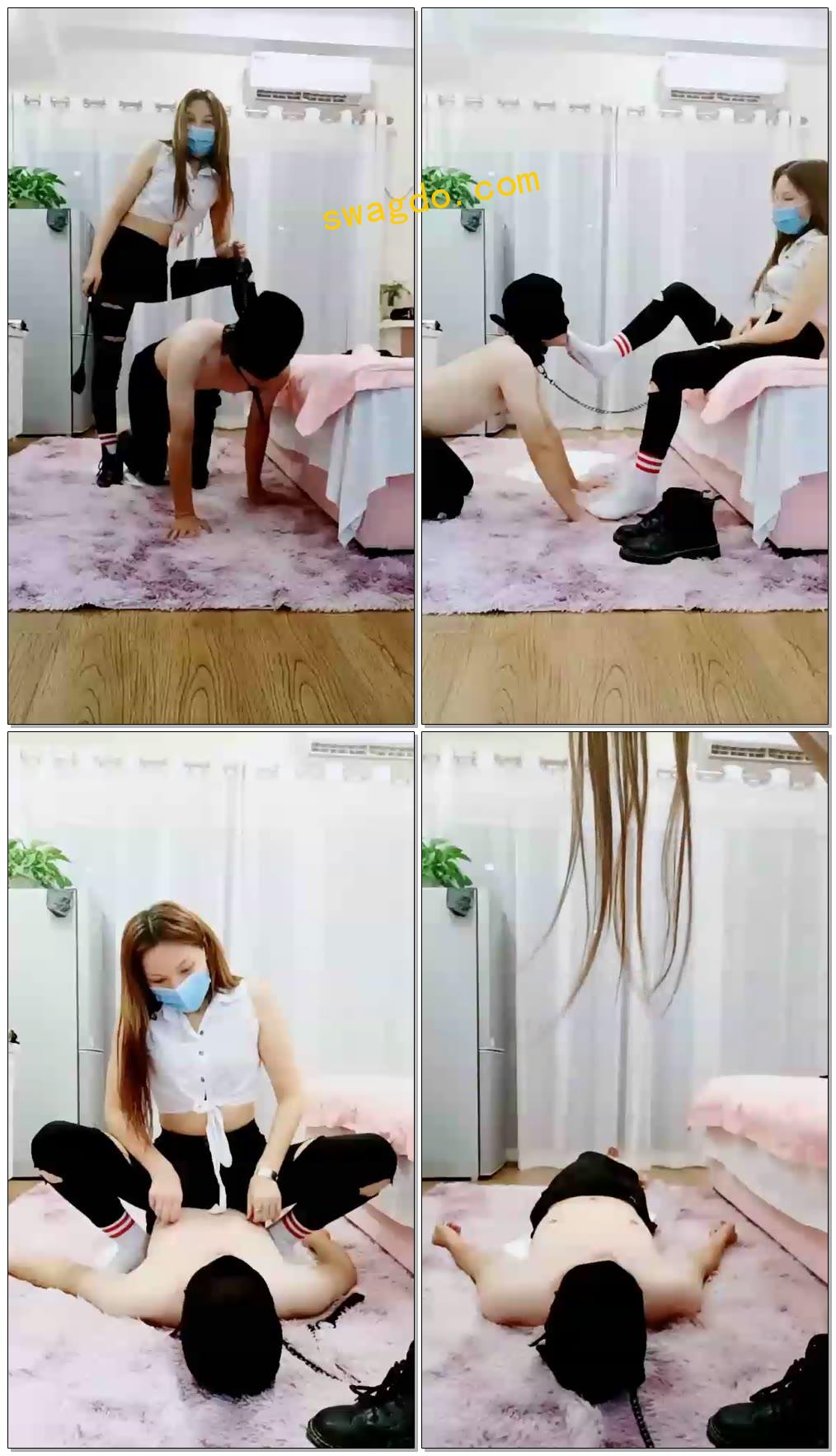 【女皇余香】臭白棉袜的深喉羞辱【60分钟】