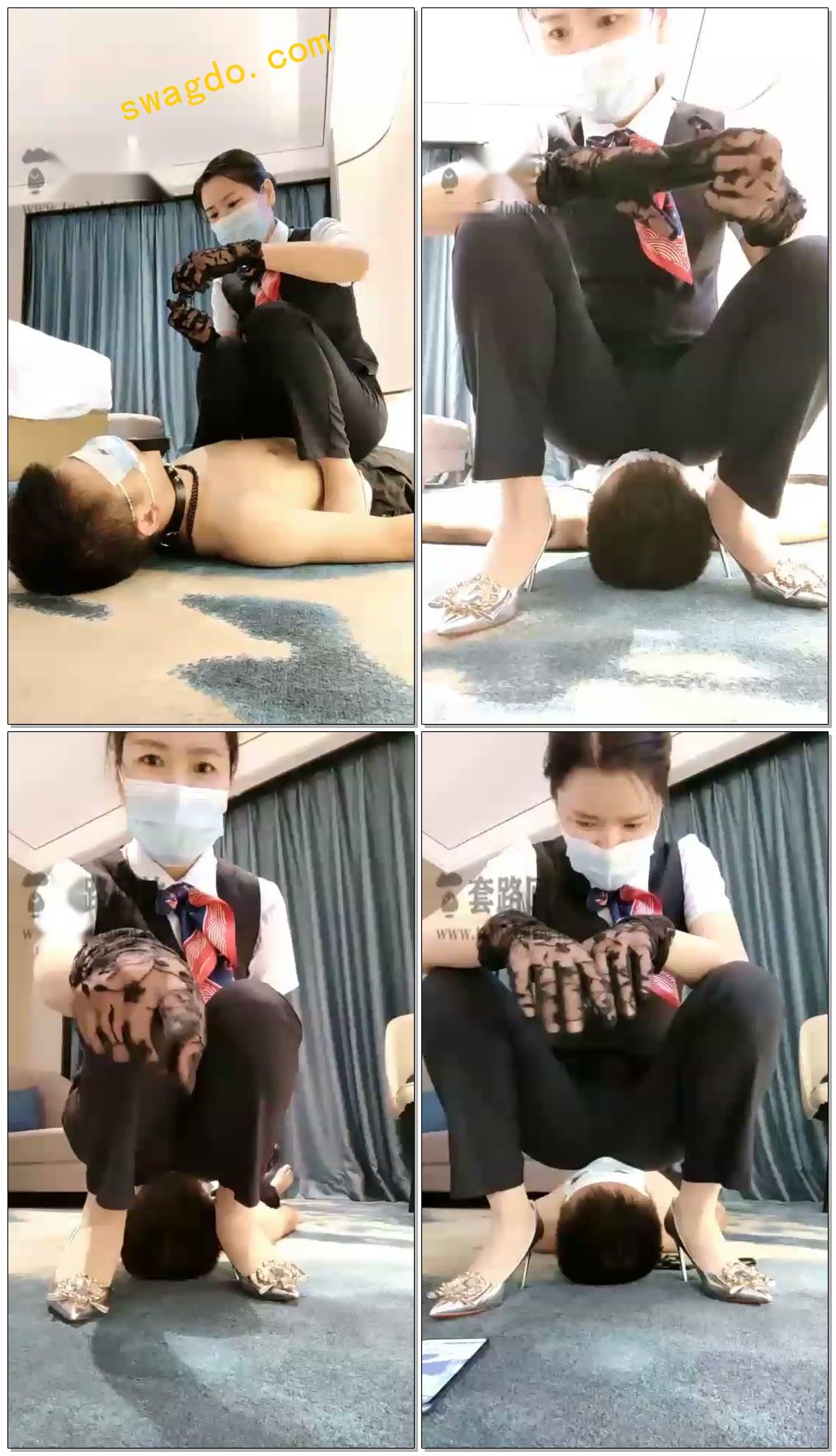 【芒果s】虐狗钻胯，虐乳，踩手坐脸，踩踏【55分钟】