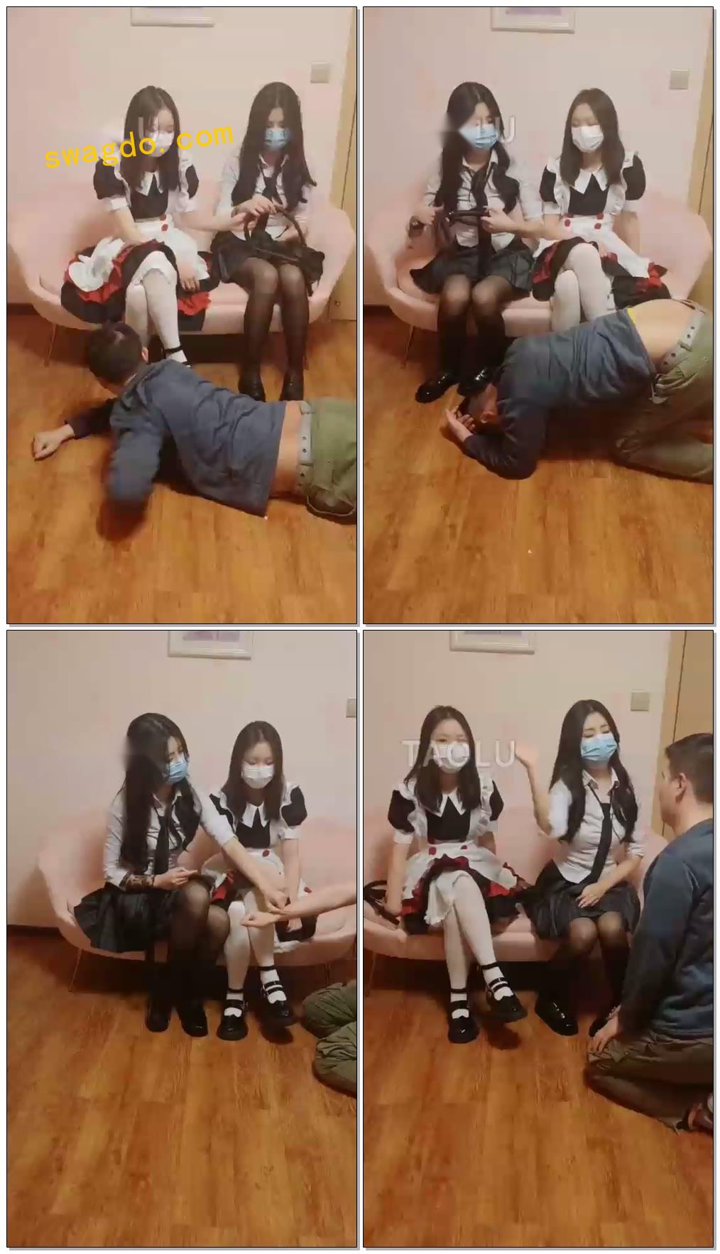 【第一帅男神】女仆店两个精神小妹暴打男神【36分钟】 【第一帅男神】女仆店两个精神小妹暴打男神【36分钟】