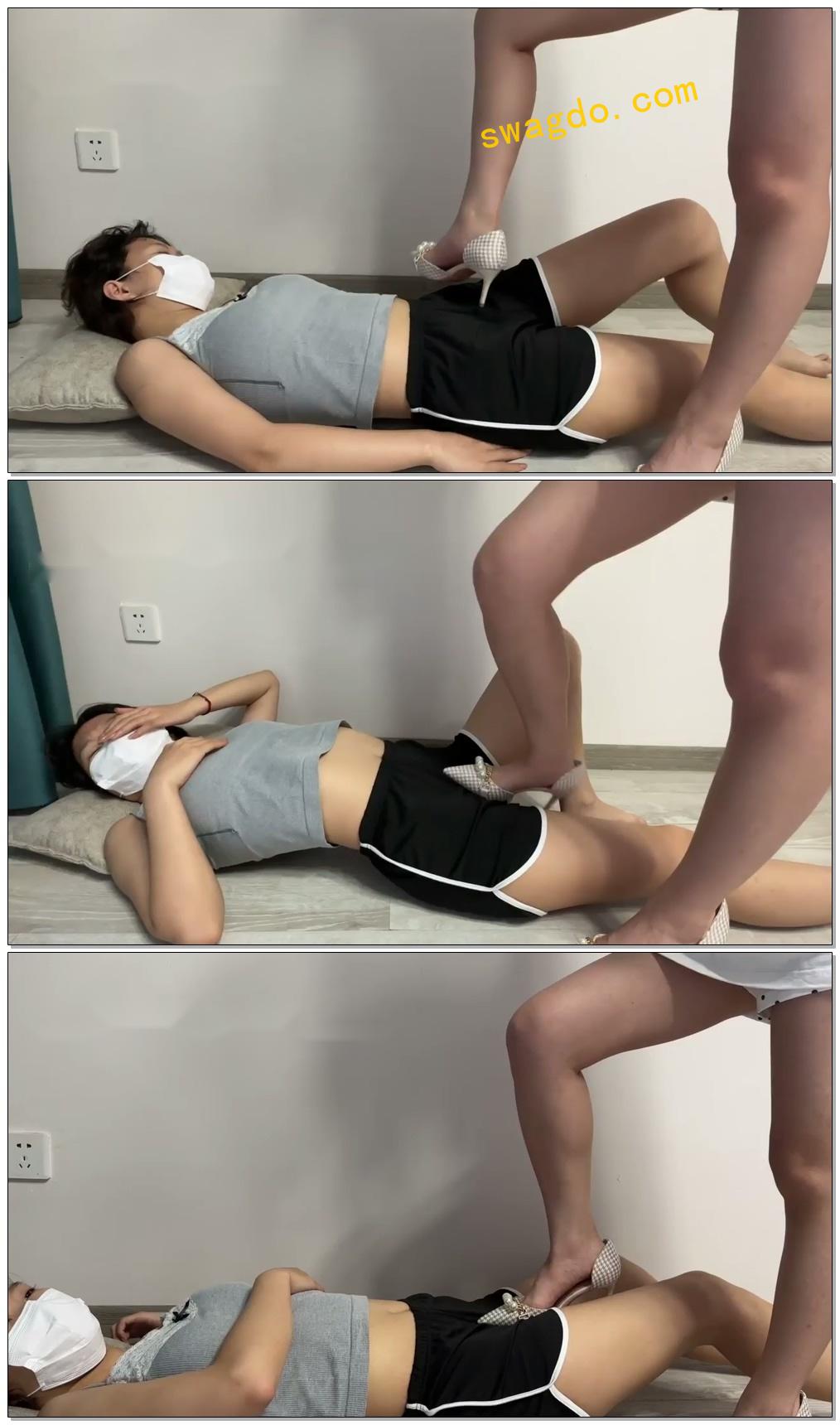 【墨狸女m】被主人高跟鞋裸足狂踩下体【31分钟】